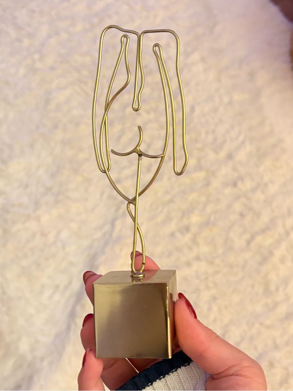 Gold Wire Photo Clip Stand